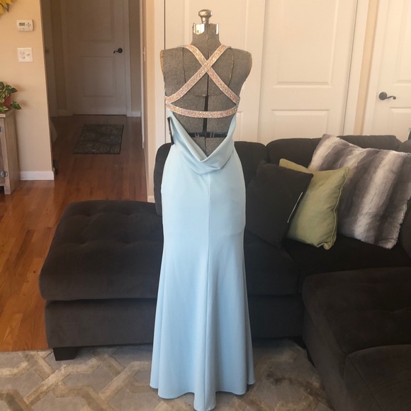 BLUE EVENING GOWN - Picture 5 of 10